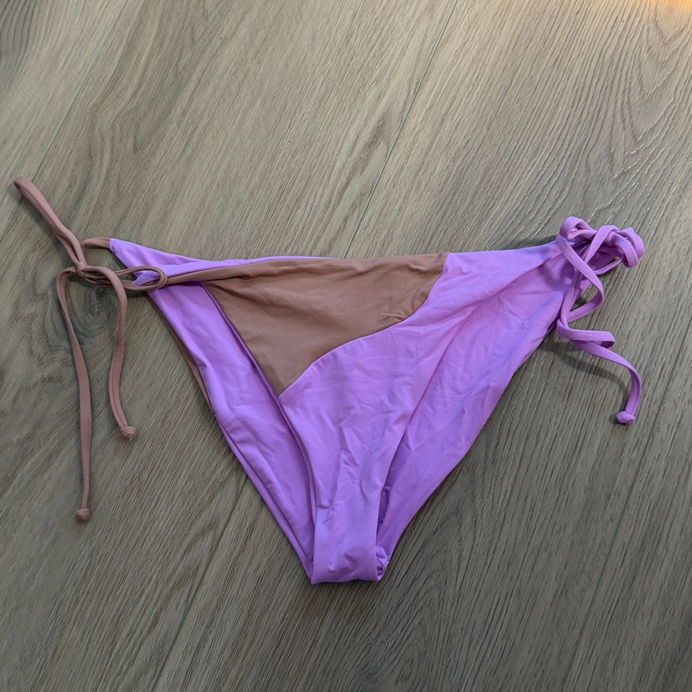L*SPACE Two-Tone Pink & Brown Women's Bikini Set - Picture 4 of 5